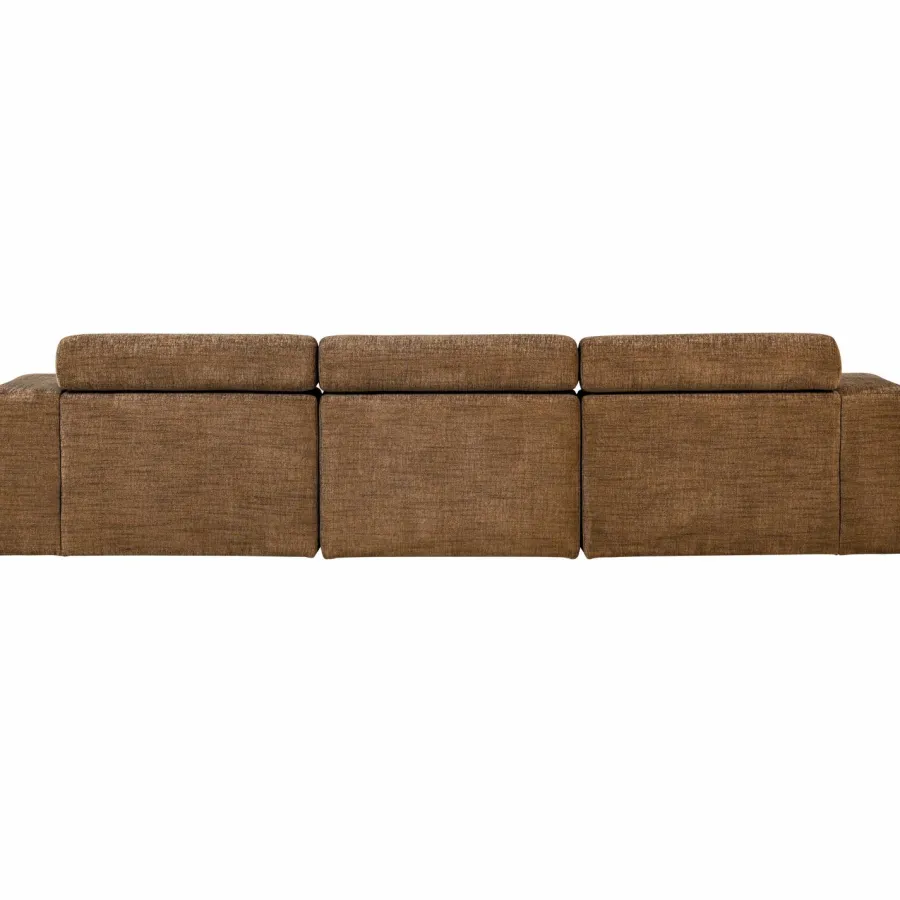 Woood Novi chaise longue bank links karamelbruin melange Discount