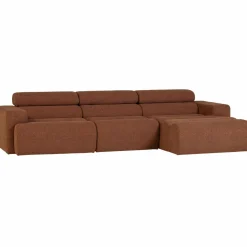 Woood Novi chaise longue bank rechts boucle terra