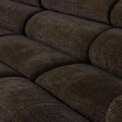 Woood Novi chaise longue bank links donkerbruin melange
