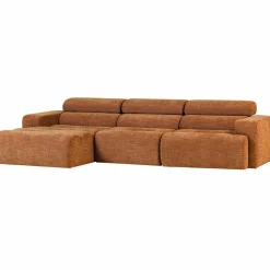 Woood Novi chaise longue bank links oranje melange Best