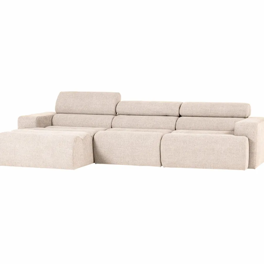Woood Novi chaise longue bank links boucle naturel Discount