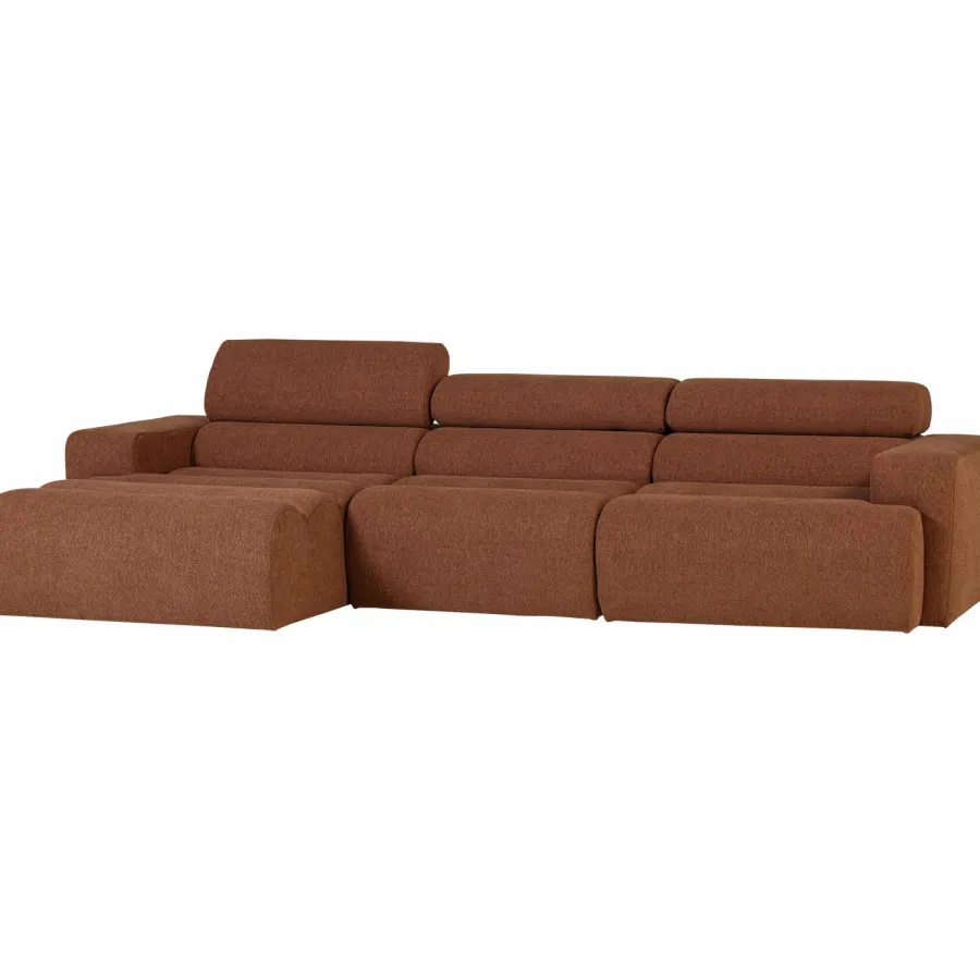 Woood Novi chaise longue bank links boucle terra Hot
