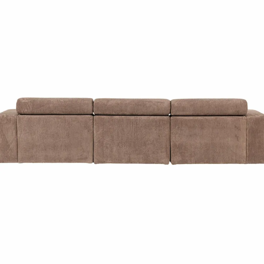 Woood Novi chaise longue bank links ribstof taupe Clearance