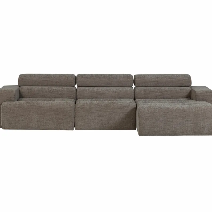 Woood Novi chaise longue bank rechts grijs melange Sale