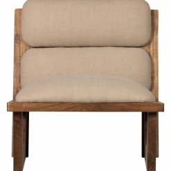 Woood Opulent fauteuil bouclé/hout naturel Outlet