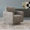 Woood Oska Draaifauteuil Bruin Melange