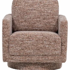 Woood Oska Draaifauteuil Bruin Melange