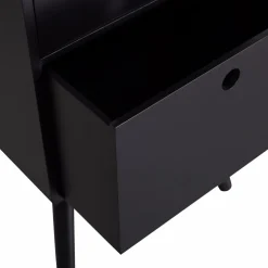 Woood Ozzy nachtkastje hoog hout zwart Discount
