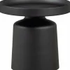 Woood Peer bijzettafel metaal zwart 45xØ49CM Hot