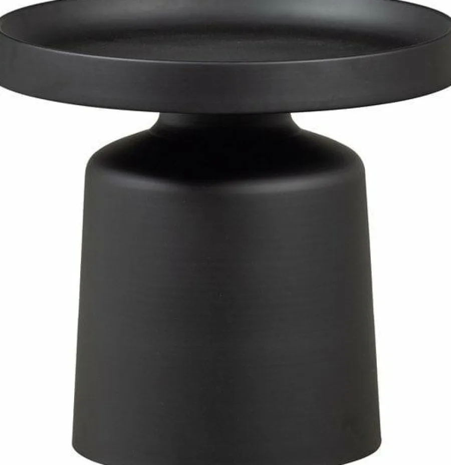 Woood Peer bijzettafel metaal zwart 45xØ49CM Hot