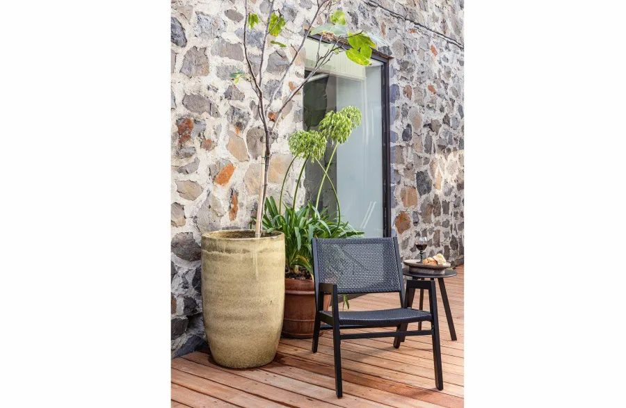 Woood Pem Fauteuil Met Armleuning Aluminium Zwart Best