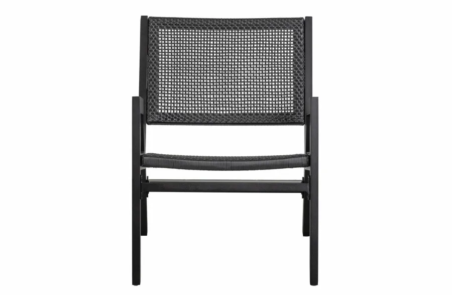Woood Pem Fauteuil Met Armleuning Aluminium Zwart Best