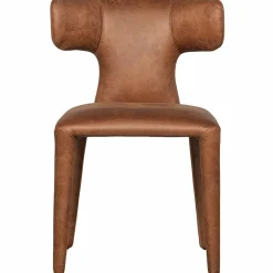 Woood Permit eetkamerstoel leerlook cognac Hot