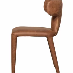 Woood Permit eetkamerstoel leerlook cognac Hot