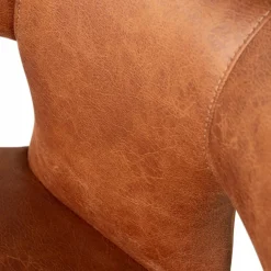 Woood Permit eetkamerstoel leerlook cognac Hot