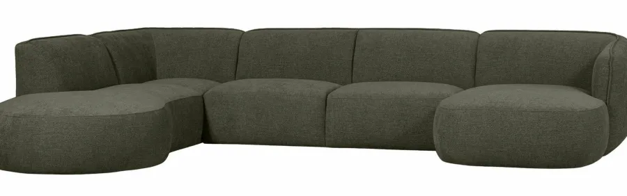 Woood Polly Bank U-vorm Links Warm Groen Sale
