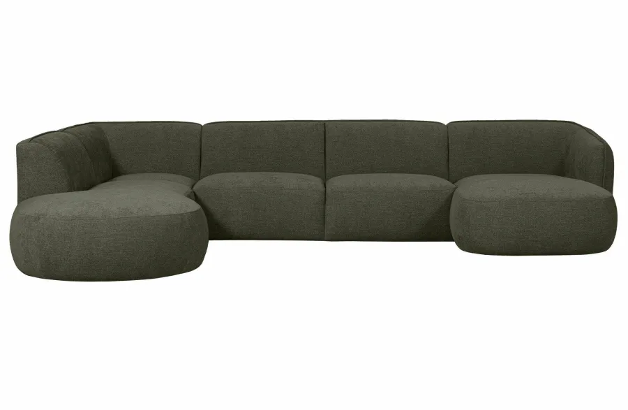 Woood Polly Bank U-vorm Links Warm Groen Sale