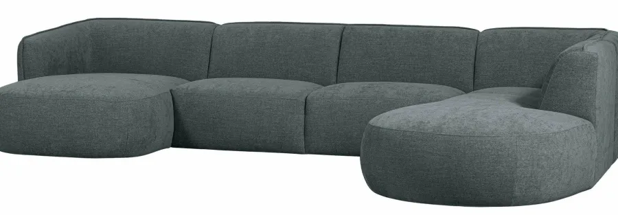 Woood Polly Bank U-vorm Rechts Blauw/groen Hot