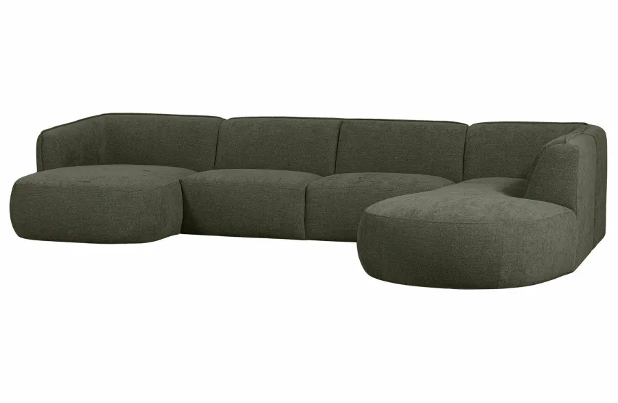 Woood Polly Bank U-vorm Rechts Warm Groen