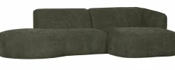 Woood Polly Chaise Longue Rechts Warm Groen Outlet