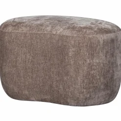 Woood Popular organische poef taupe New