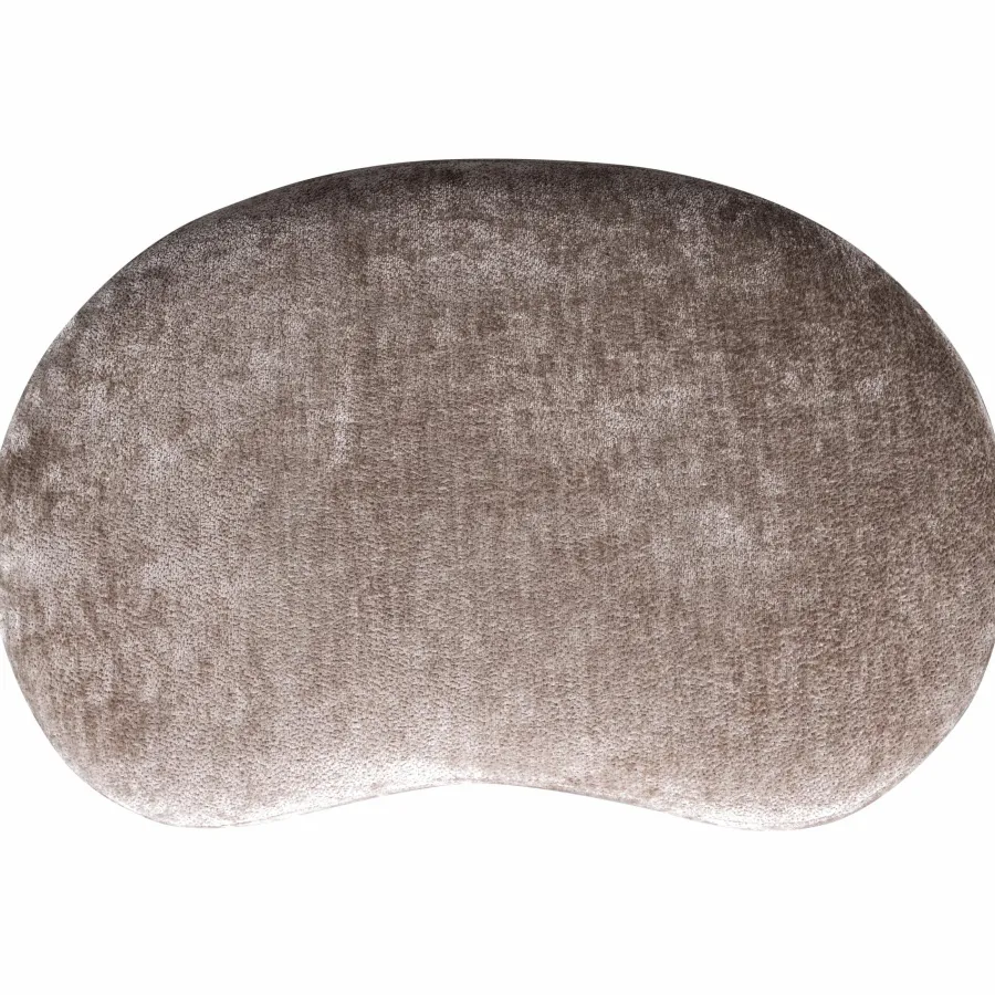 Woood Popular organische poef taupe New
