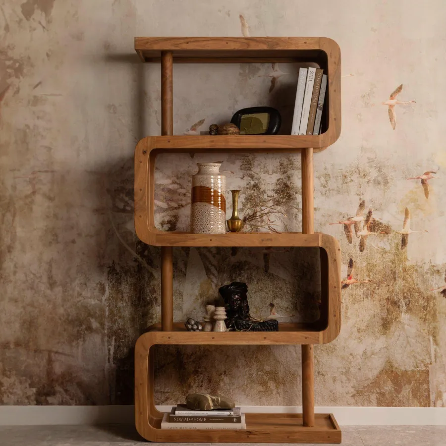 Woood Rattle open kast hout naturel New