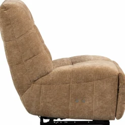 Woood Relaxfauteuil Hein geweven rib lichtbruin Hot