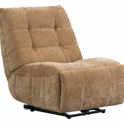 Woood Relaxfauteuil Hein geweven rib lichtbruin Hot