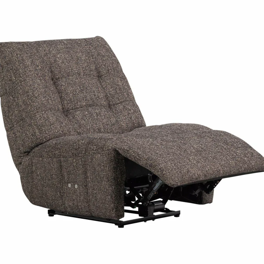 Woood Relaxfauteuil Hein melange antraciet/bruin Discount