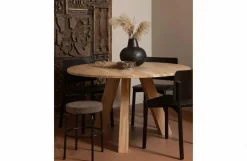 Woood Rhonda Eettafel Ø129cm Eiken Naturel [fsc] Outlet