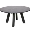 Woood Rhonda Xl Eetkamertafel Ø150cm Eiken Blacknight [fsc] Hot