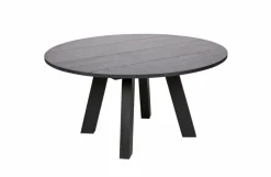 Woood Rhonda Xl Eetkamertafel Ø150cm Eiken Blacknight [fsc] Hot