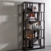 Woood Riss boekenkast eikenhout mystic brown 186x90cm Hot