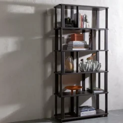 Woood Riss boekenkast eikenhout mystic brown 186x90cm Hot