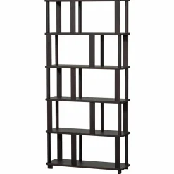 Woood Riss boekenkast eikenhout mystic brown 186x90cm Hot