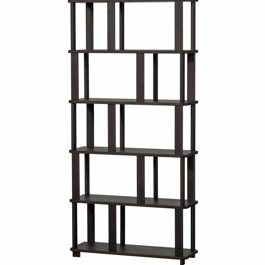 Woood Riss boekenkast eikenhout mystic brown 186x90cm Hot