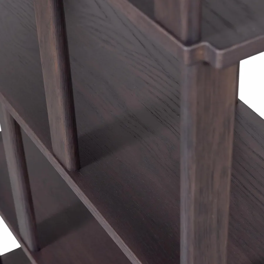 Woood Riss boekenkast eikenhout mystic brown 186x90cm Hot