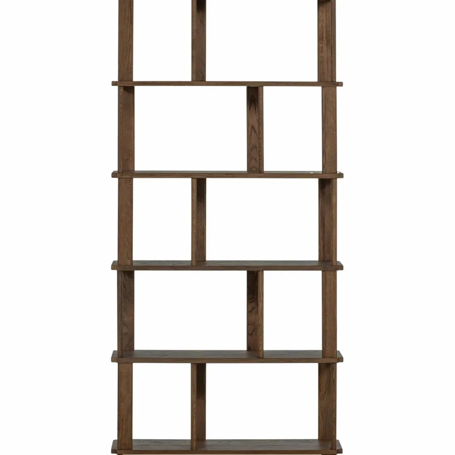 Woood Riss boekenkast eikenhout naturel 186x90cm Outlet