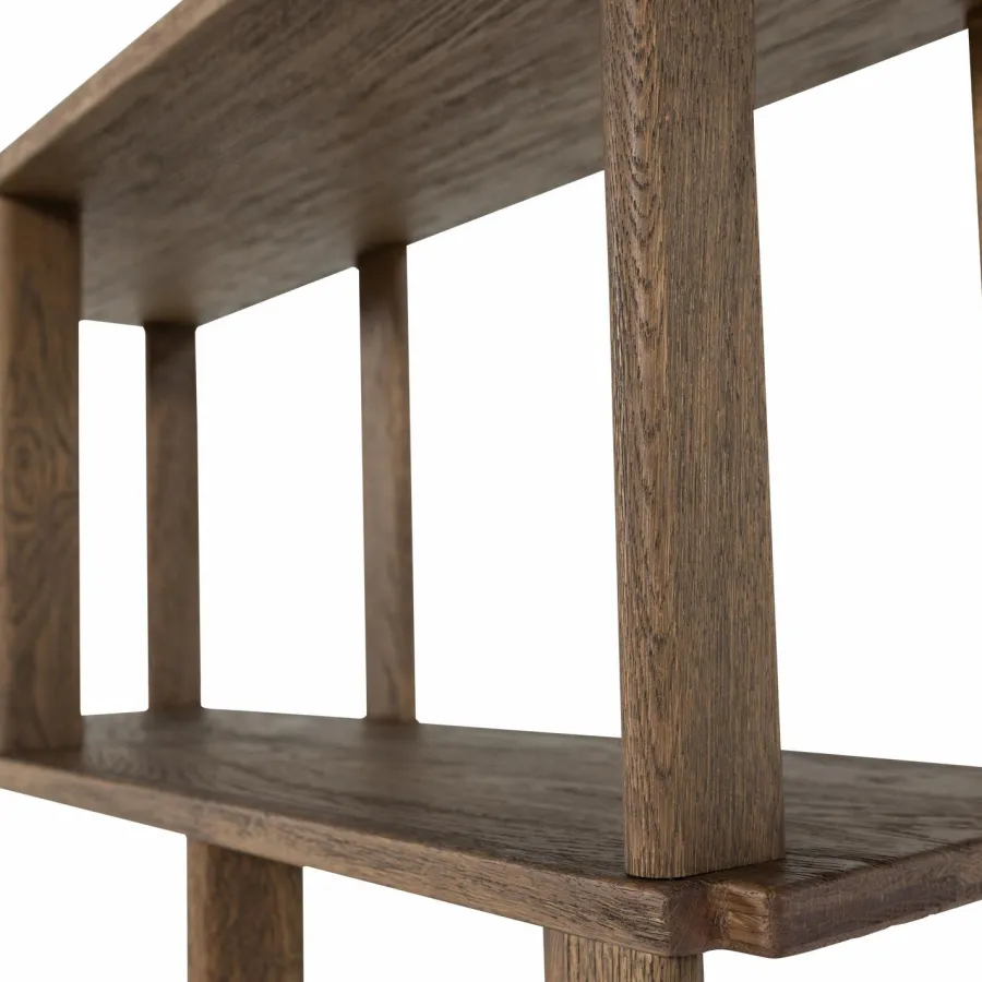 Woood Riss boekenkast eikenhout naturel 186x90cm Outlet