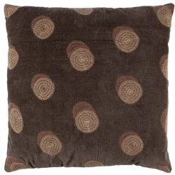 Woood Riv Kussen Fluweel Espresso 45x45cm Best