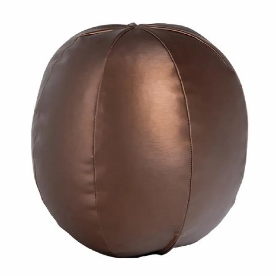Woood Rodeo Bal Kussen Klein Metallic Warm Bruin Hot