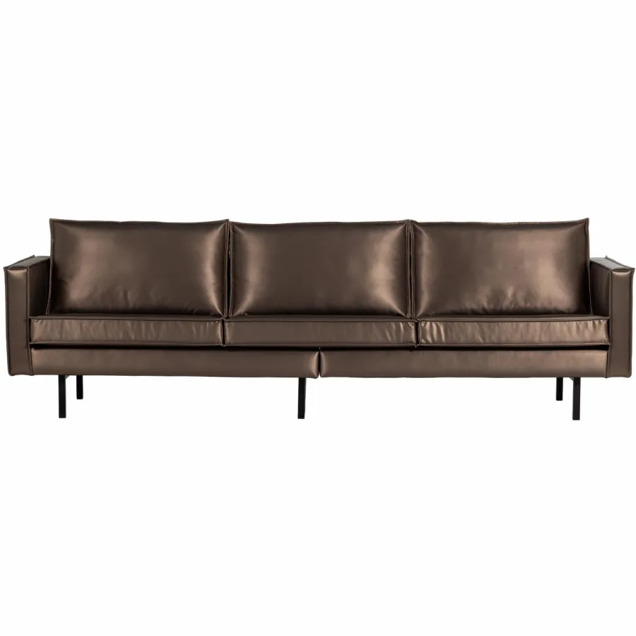 Woood Rodeo 3-Zits Bank Metallic Koper Bruin Outlet