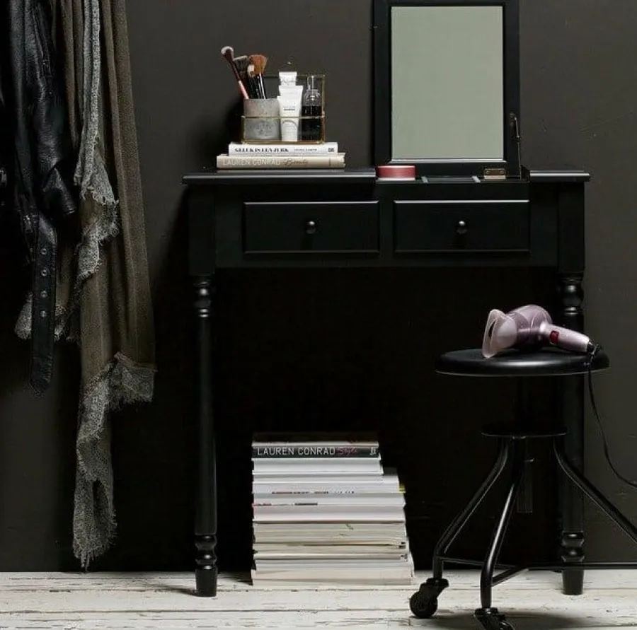 Woood Romy Hal/kaptafel Hout Zwart Hot