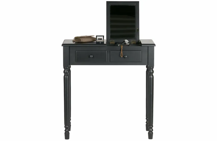 Woood Romy Hal/kaptafel Hout Zwart Hot