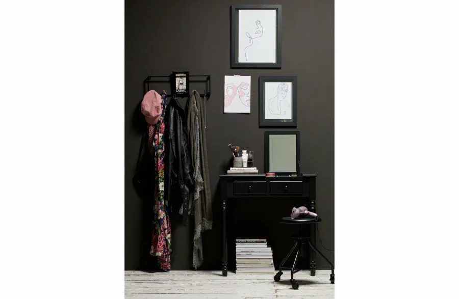 Woood Romy Hal/kaptafel Hout Zwart Hot