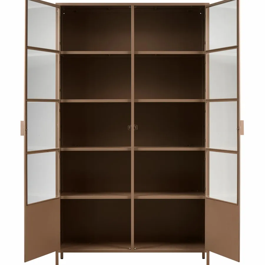 Woood Ronja vitrinekast xl metaal military brown Hot