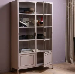 Woood Ronja vitrinekast xl metaal soft pink