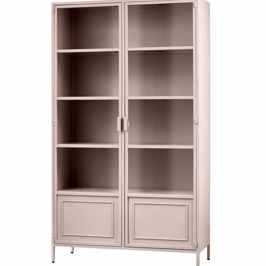 Woood Ronja vitrinekast xl metaal soft pink