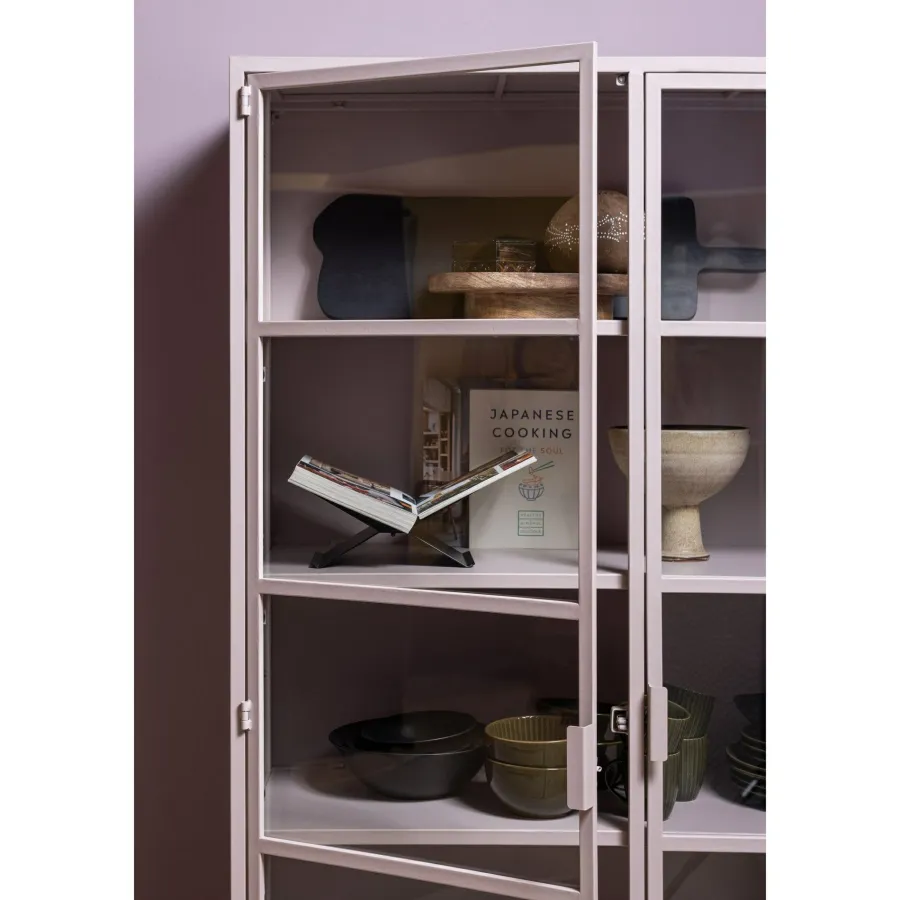 Woood Ronja vitrinekast xl metaal soft pink